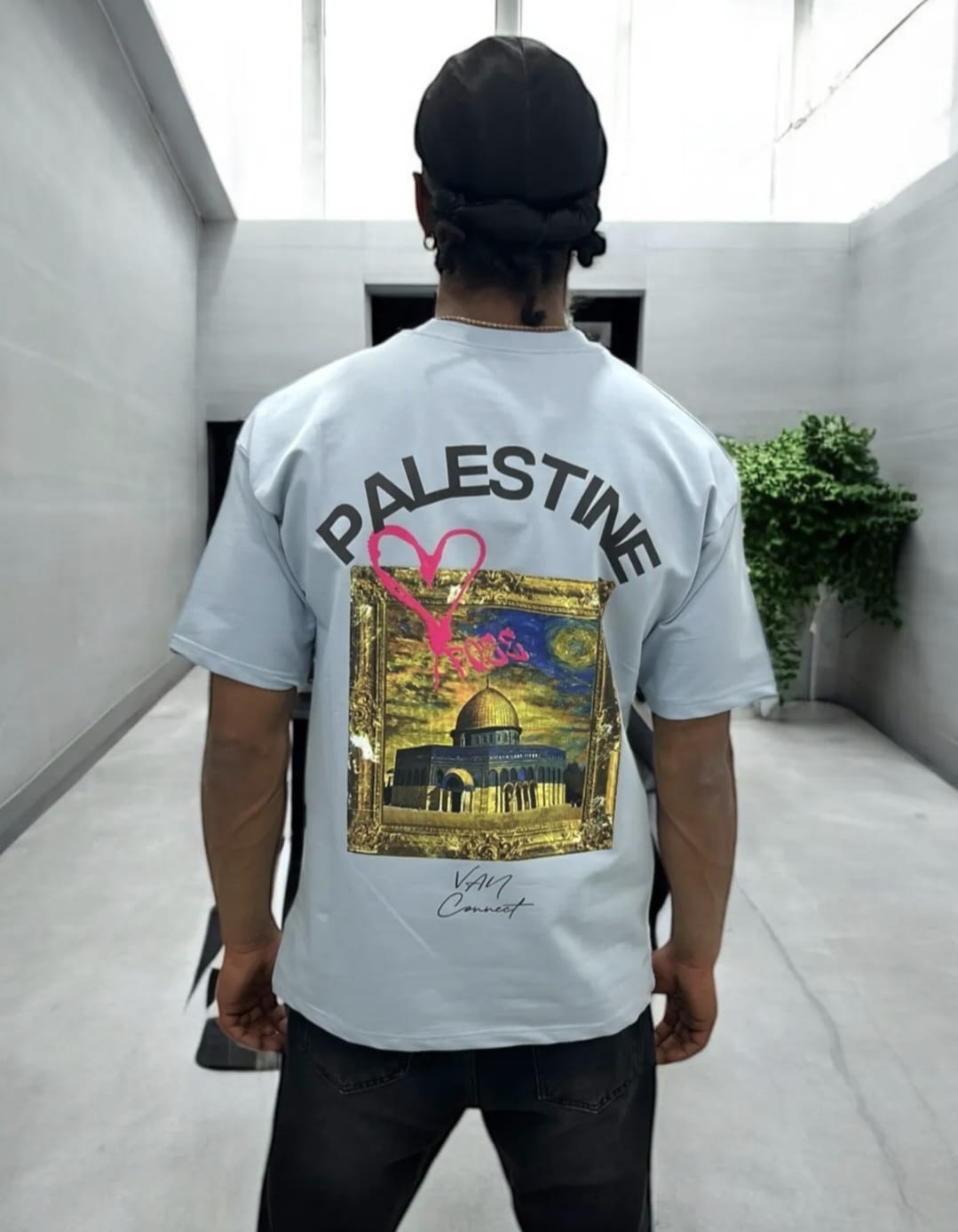 THE PALESTINE TEE - BABY BLUE