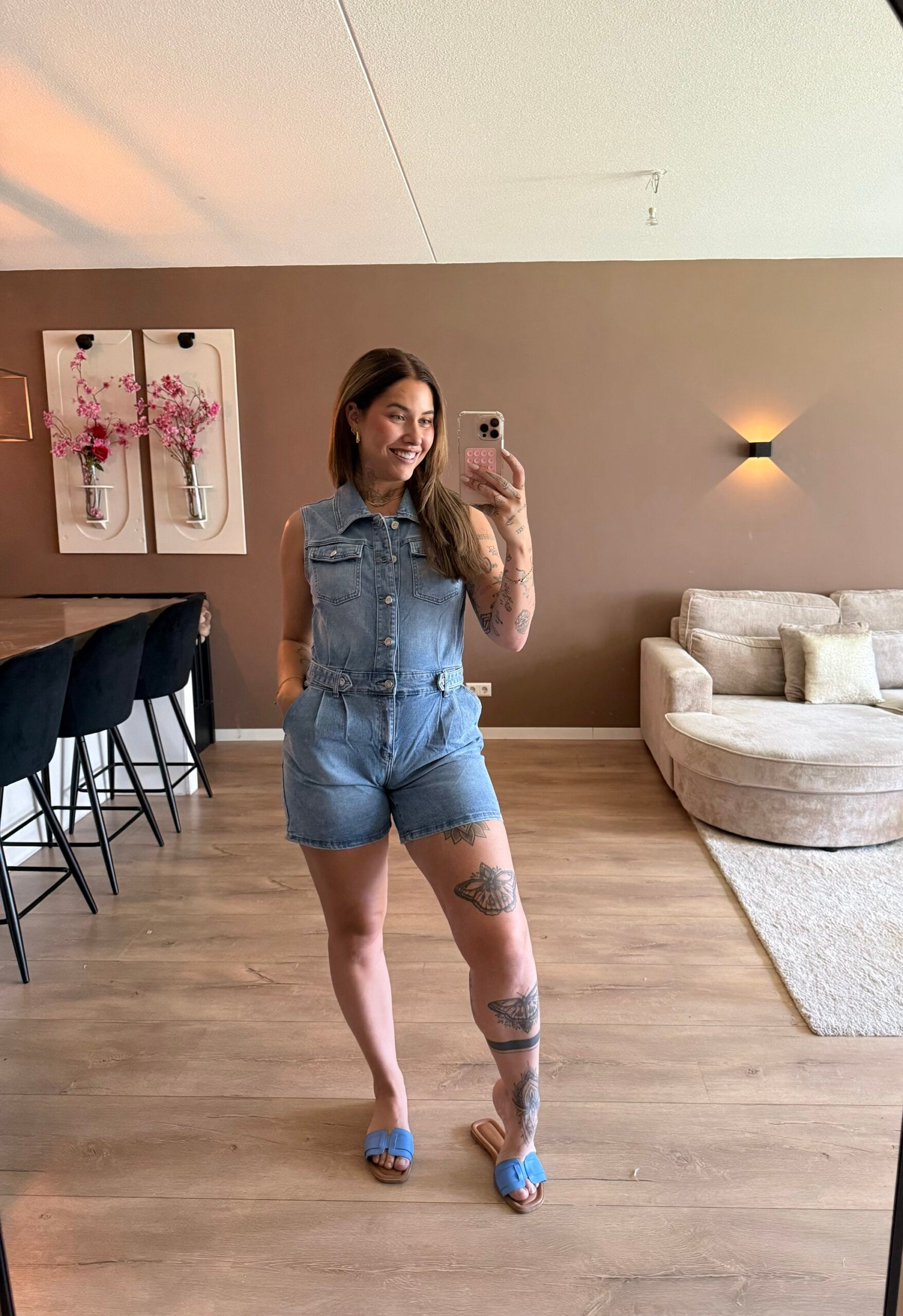 Shana denim jumpsuit