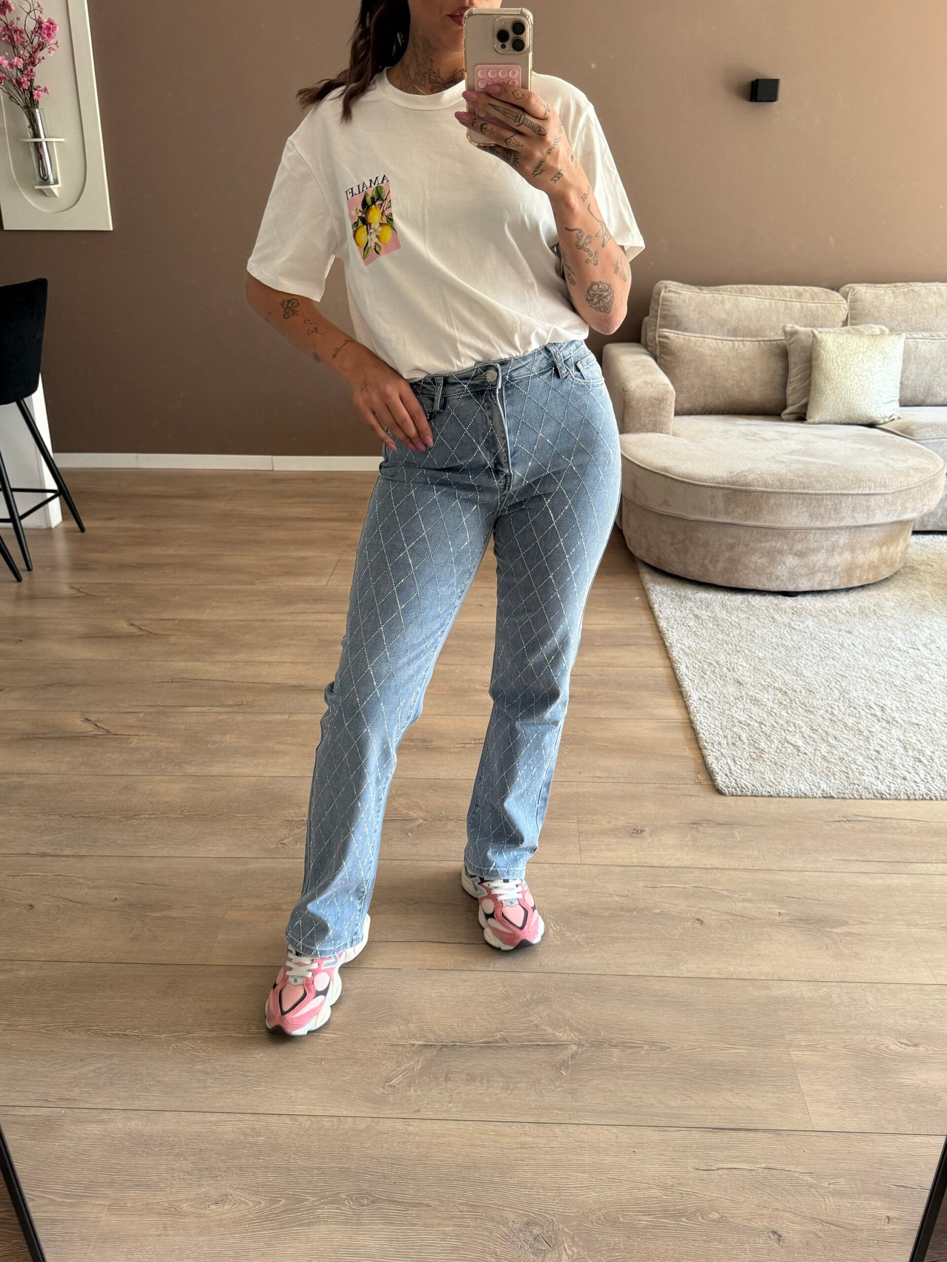 Victoria pocket glitter jeans