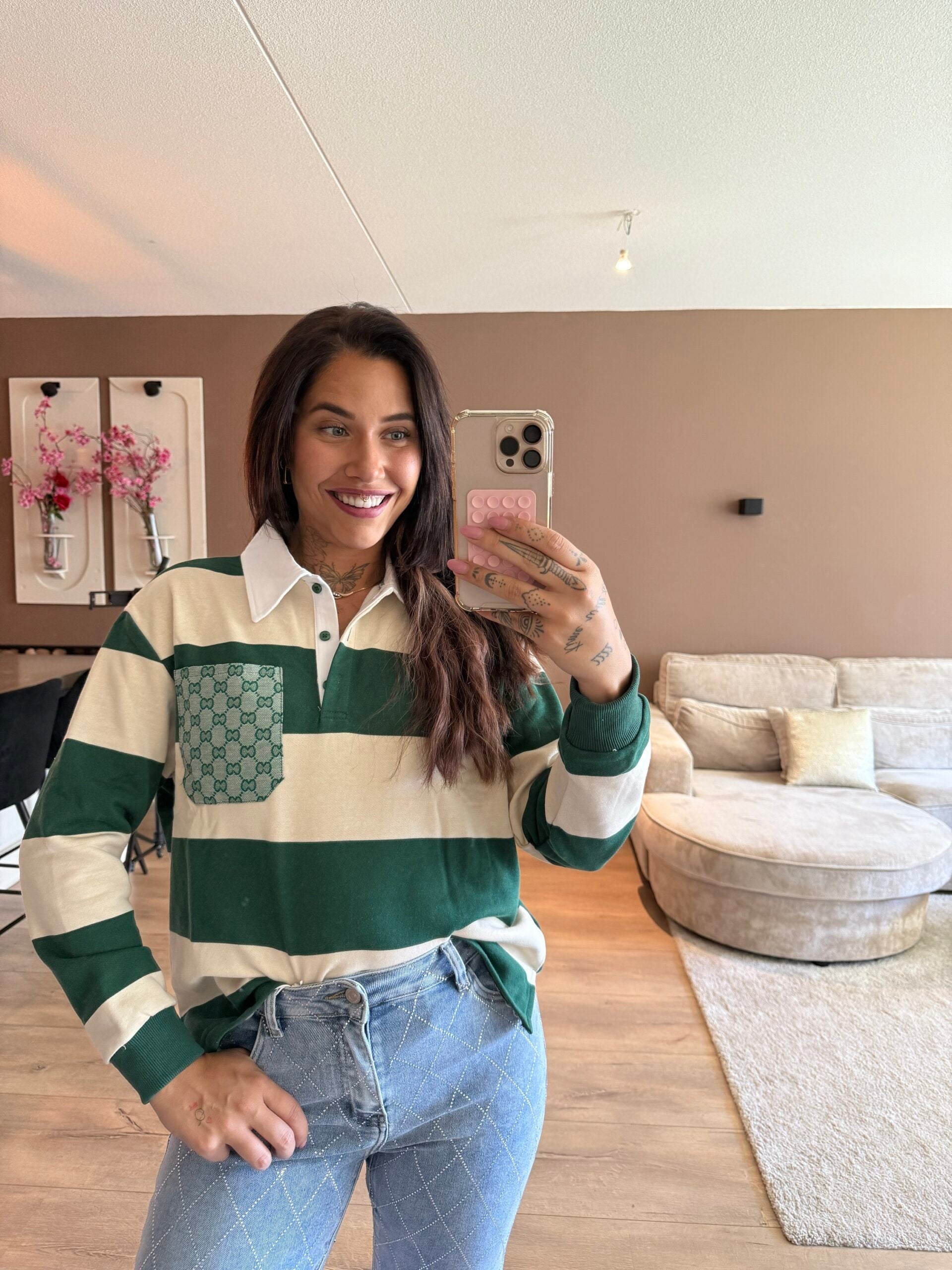 Annebel top - green