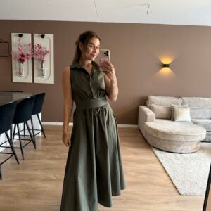 THE SAN SIRO DRESS - KHAKI