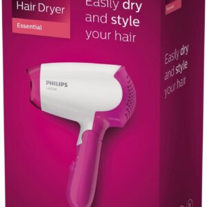 Ga jij op reis? PHILIPS COMPACTE REISFOHN BHD003/00 WIT/ROZE