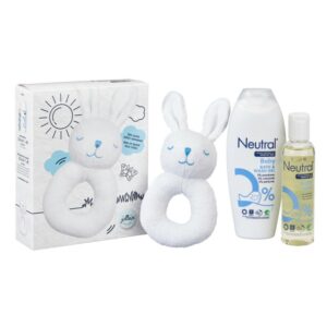 NEUTRAL JOLLEIN BABY VERZORGINGS-SET MET RAMMELAAR
