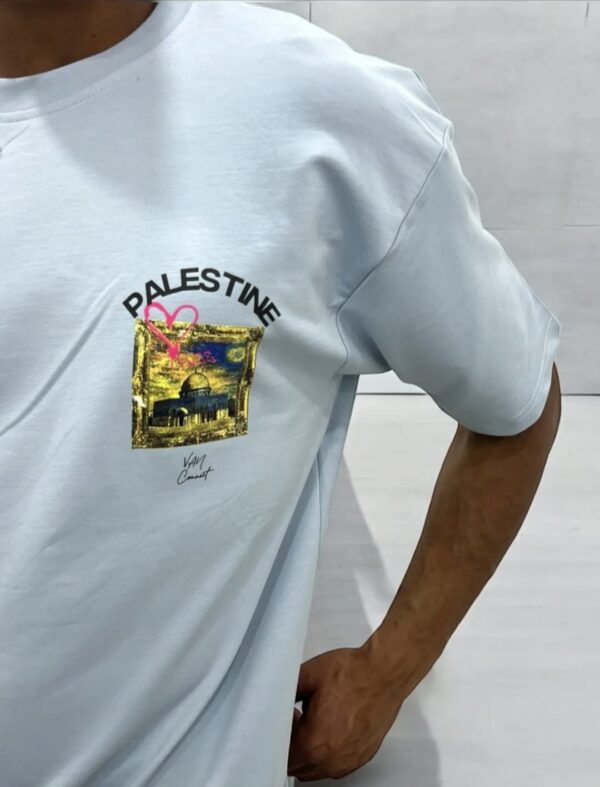 THE PALESTINE TEE - BABY BLUE - Afbeelding 2