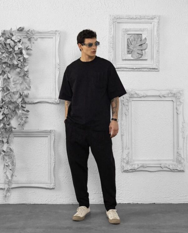 THE NOACHH SET - BLACK (oversized tee + pants)