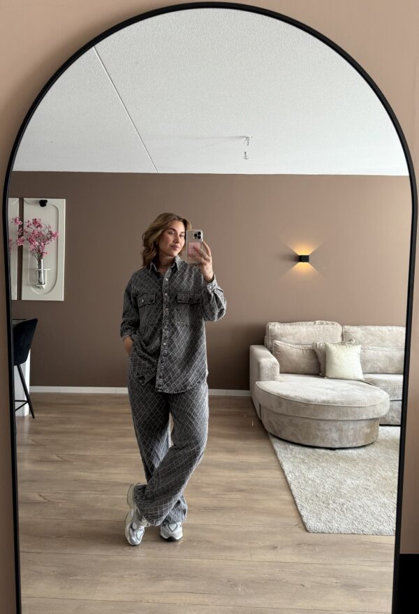 Jaycie Denim Set Grey - Afbeelding 2