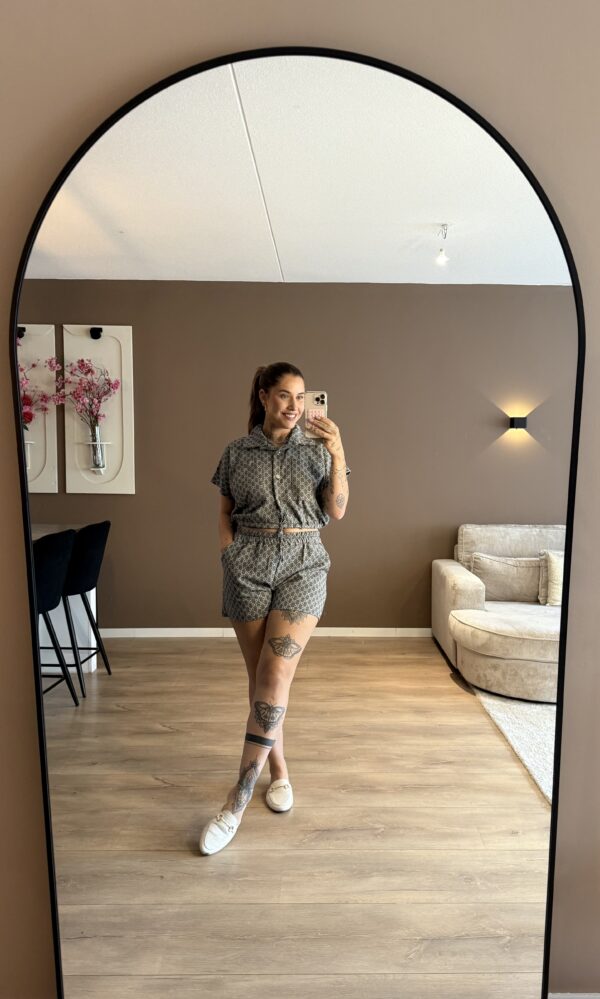THE SHIRLEY CROP SET SHORT - GREY - Afbeelding 2