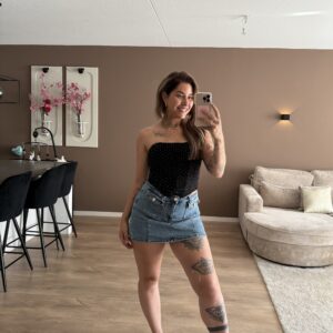 Molly denim skort