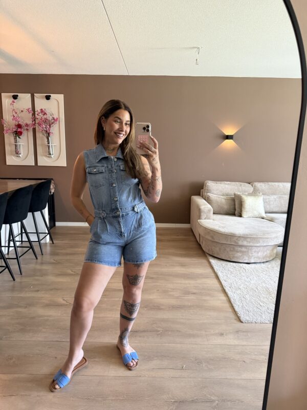 Shana denim jumpsuit - Afbeelding 3