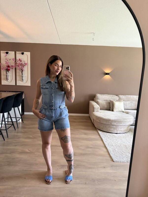 Shana denim jumpsuit - Afbeelding 2