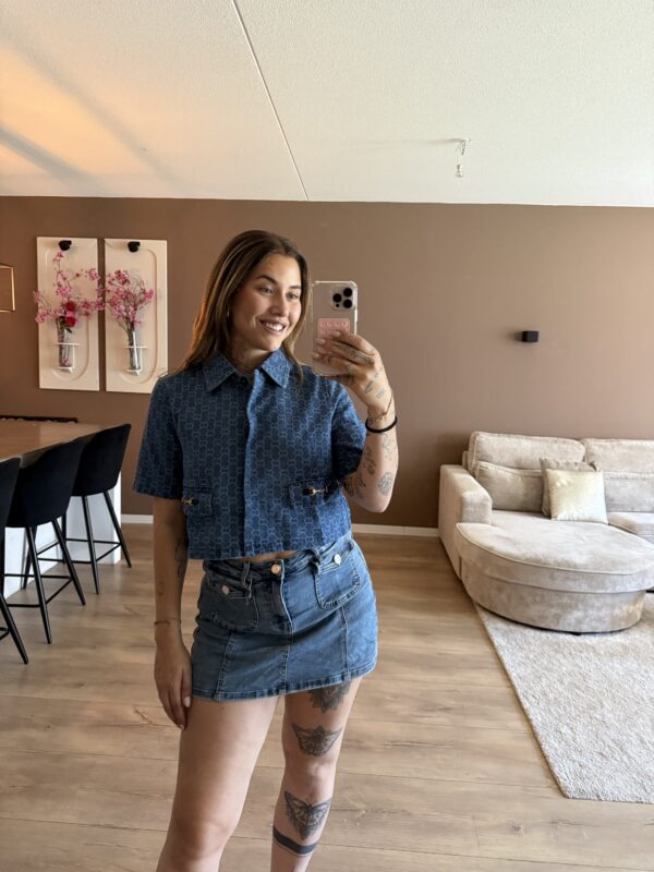 Molly denim skort - Afbeelding 3