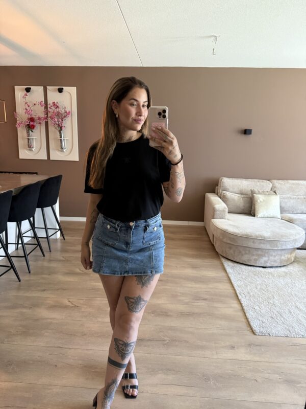 Molly denim skort - Afbeelding 2
