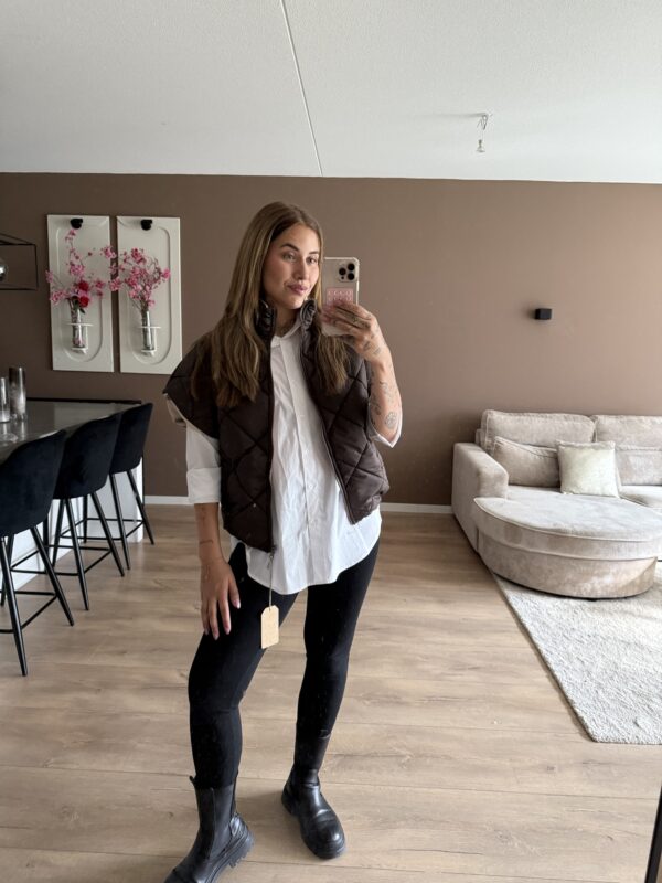Reversible body warmer choco - Afbeelding 3