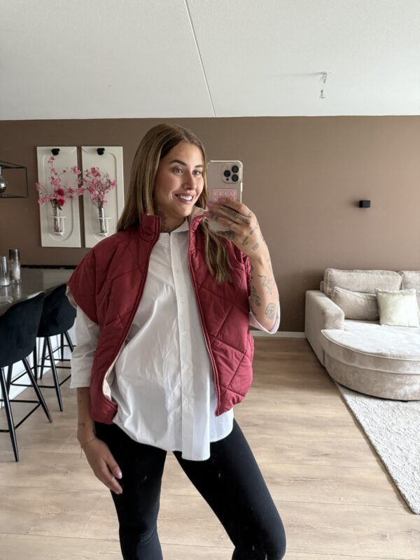 Reversible body warmer Bordeaux - Afbeelding 3