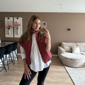 Reversible body warmer Bordeaux