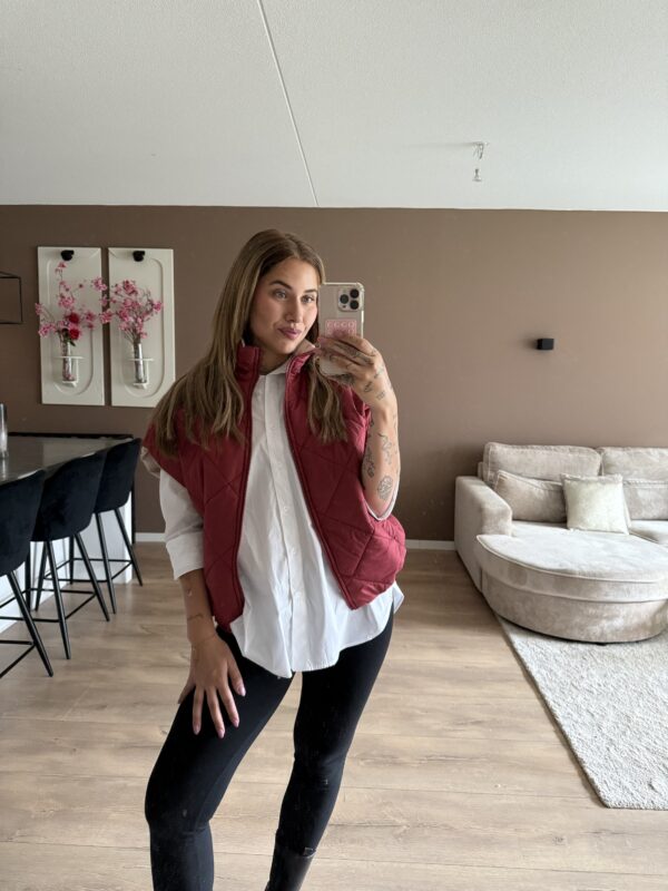 Reversible body warmer Bordeaux